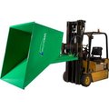 Valley Craft Valley Craft® Hydraulic Powered Self-Dumping Hopper, 2 Cu. Yd., 2,000 Lb. Cap., Green F89141